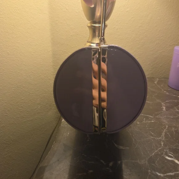 Elegant Lilac Top Handle Box Handbag | Crossbody With Twillie Included - Picture 9 of 9